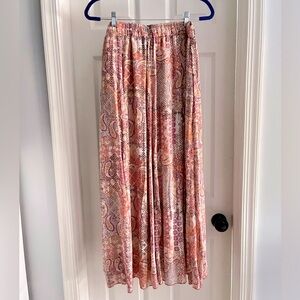 Indigo Rose maxi skirt